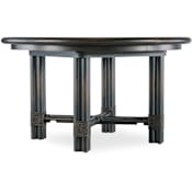 Hooker Furniture Retreat 54" Wide Wood Top Oak Dining Table Black Sand