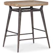 Hooker Furniture Vineyard Row 20" Wide Stool Sonoma / Rustic Hammered Metal