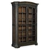 Hooker Furniture Mullins Prairie 60" Wide Texas Ranch Rustic Hutch Style Display Cabinet from La Grange Antique Varnish