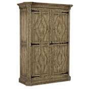 Hooker Furniture Mt. Maria 60" Wide Rustic Vintage West Texas Ranch Inspired Wardrobe from La Grange Barn Wood