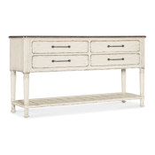 Hooker Furniture Americana 64" Wide Oak Buffet Daisy / Honey