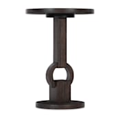 Hooker Furniture Commerce and Market 13" Diameter Wood End Table Dark Wood