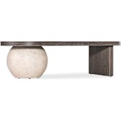 Hooker Furniture Commerce and Market 57" Wide Oak and Resin Table Dark Oak / Cream