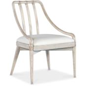 Hooker Furniture Seaside 24" Wide Wood Framed Linen and Polyester Dining Chair Light Wood