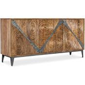 Hooker Furniture Vortex 69" Wide Mango Accent Cabinet with Touch Latches Medium Wood