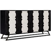 Hooker Furniture Moroccan Modern 72" Wide Mango Accent Cabinet with Touch Latches Black