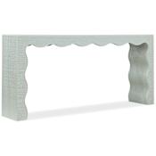Hooker Furniture Commerce and Market 73" Wide Raffia and Wood Table Blue-Green