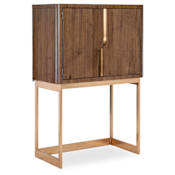 Hooker Furniture Eleana 40" Wide Bar on Stand Light Caramel / Sunlight Bronze