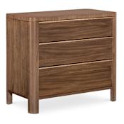 Hooker Furniture Eleana 34" Wide Three Drawer Nightstand Light Caramel / Sunlight Bronze
