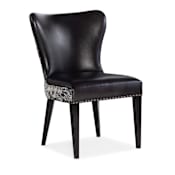 Hooker Furniture CC 24" Wide Leather Dining Chair Legendary Graphite