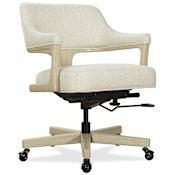Hooker Furniture Briar 27" Wide Fabric Executive Chair Black / Wolf Ebony