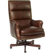Hooker Furniture Adjustable Height Leather Office Chair from the Victoria Collection Halona Native