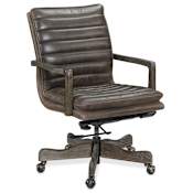 Hooker Furniture Langston 25" Wide Leather Executive Swivel Office Chair Storia / Buckaroo Ranch
