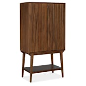 Hooker Furniture Orson 36" Wide 1 Drawer Mahogany Accent Cabinet with Mirrored Glass Panel Dark Mahogany