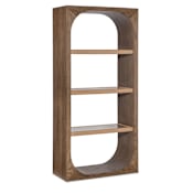 Hooker Furniture Nevis 36" Wide 3 Shelf Oak Veneer Bookcase Medium Oak