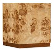 Hooker Furniture Auberon 18" Wide Square Wood End Table Light Natural Burl