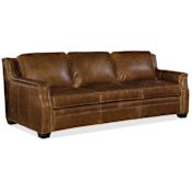 Hooker Furniture Yates 92-1/2 Inch Wide Sofa with Nailhead Trim Buckaroo Colt