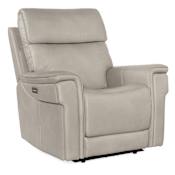 Hooker Furniture 41" Wide Leather Recliner Table Gray
