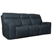 Hooker Furniture Riverton 91" Wide Leather Sofa Dante After Dusk
