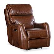 Hooker Furniture Harlan 32" Wide Leather Recliner Chair Carrington Walnut