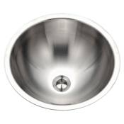 Houzer Opus 16-3/4" Circular Stainless Steel Undermount Bathroom Sink Stainless Steel