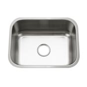 Houzer Eston 23-1/4" Undermount Single Basin Stainless Steel Kitchen Sink Stainless Steel