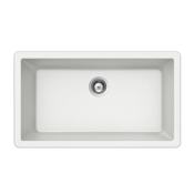 Houzer Quartztone 33" Undermount Single Basin Granite Composite Kitchen Sink Cloud