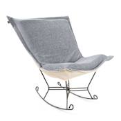 Howard Elliott Komodo 40" Metal Framed Polyester Puff Rocking Chair Breeze
