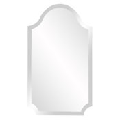 Howard Elliott 16" W x 27" H Arched Frameless Accent Mirror N/A