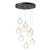 Hubbardton Forge Fritz 9 Light 21" Wide Suspension Multi Light Pendant Black
