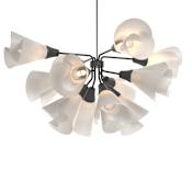 Hubbardton Forge Mobius 12 Light 39" Wide LED Multi Light Pendant Black