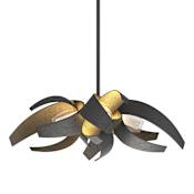Hubbardton Forge Corona 4 Light 19" Wide LED Multi Light Pendant Black / Clear