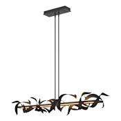 Hubbardton Forge Folio 64" Wide Linear Pendant Black