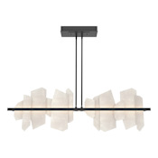 Hubbardton Forge Volterra 52" Wide LED Pendant Black / Alabaster