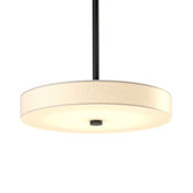 Hubbardton Forge Disq 15" Wide LED Multi Light Pendant Black / Spun Frost