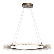 Hubbardton Forge Anemone 37" Wide LED Ring Chandelier Soft Gold