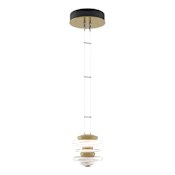 Hubbardton Forge Cairn 6" Wide Mini Pendant Modern Brass