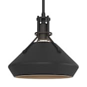 Hubbardton Forge Henry 10" Wide Mini Pendant Black / Black