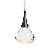 Hubbardton Forge Fritz 9" Wide Mini Pendant Black