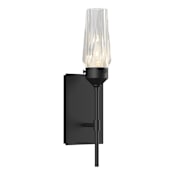 Hubbardton Forge Luma 15" Tall Wall Sconce Black