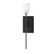 Hubbardton Forge Echo 17" Tall Wall Sconce Black / Cast