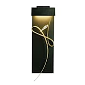 Hubbardton Forge Rhapsody 27" Tall LED Wall Sconce Black / Soft Gold