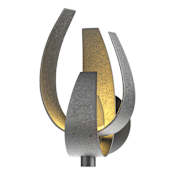 Hubbardton Forge Corona 14" Tall Wall Sconce Black / Clear