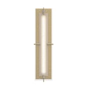Hubbardton Forge Ethos 23" Tall Wall Sconce Modern Brass / Seedy