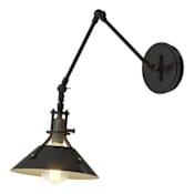 Hubbardton Forge Henry 16" Tall Wall Sconce Black / Black