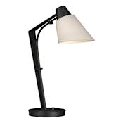 Hubbardton Forge Reach 22" Tall Buffet Table Lamp Black / Flax