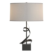 Hubbardton Forge Gallery 23" Tall Buffet Table Lamp Black / Flax
