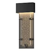 Hubbardton Forge Ursa 24" Tall LED Outdoor Wall Sconce Coastal Black / Seedy