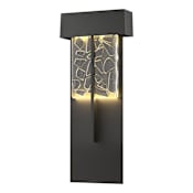 Hubbardton Forge Shard 21" Tall LED Outdoor Wall Sconce Coastal Black
