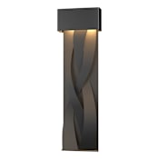 Hubbardton Forge Tress 32" Tall LED Outdoor Wall Sconce Coastal Black